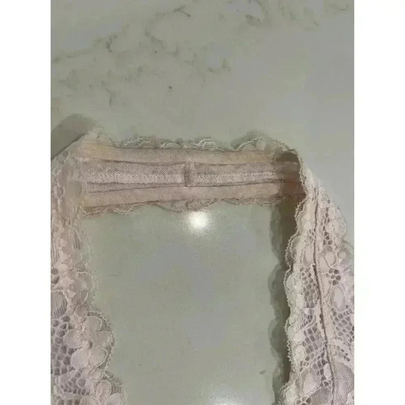 Intimately Free People Halter Style Light Pink Lace Bralette Women’s Size Medium - Picture 3 of 5